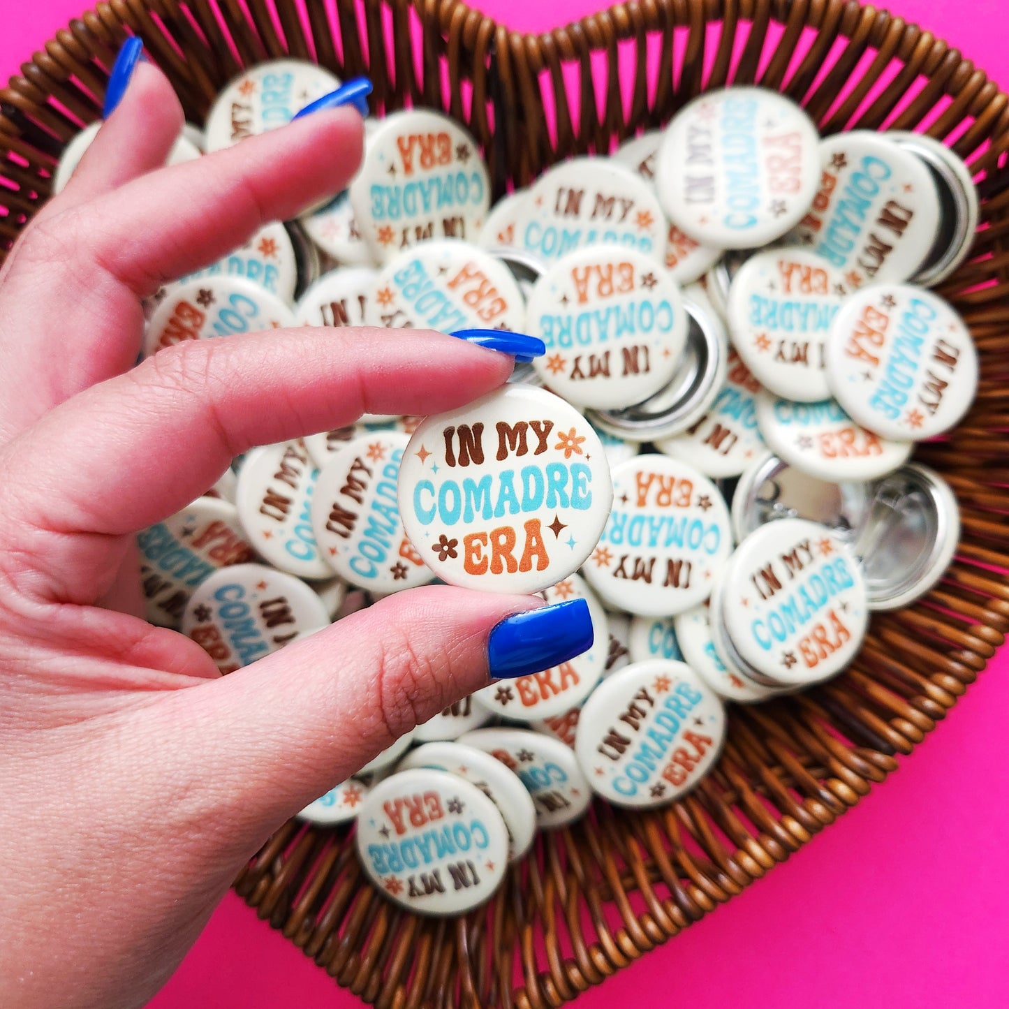 Comadre Era Pin-Back Button