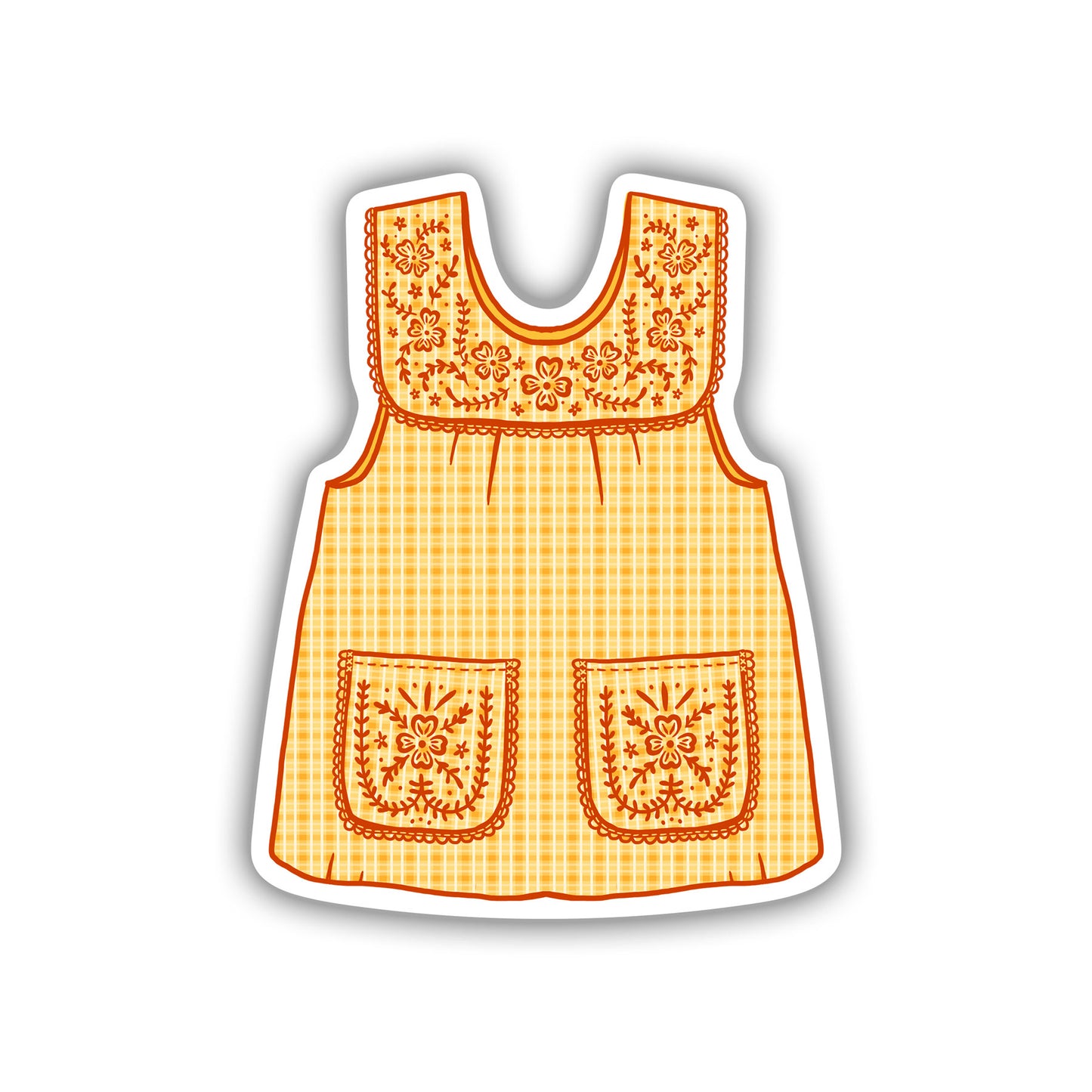 Abuelas Yellow Mandil Vinyl Sticker