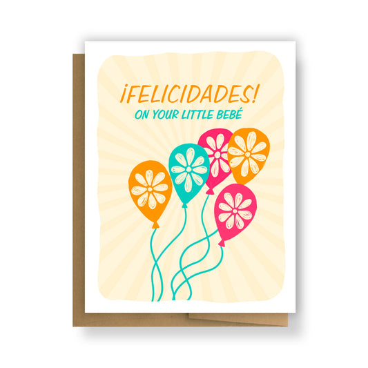 Felicidades on your Little Bebe Greeting Card