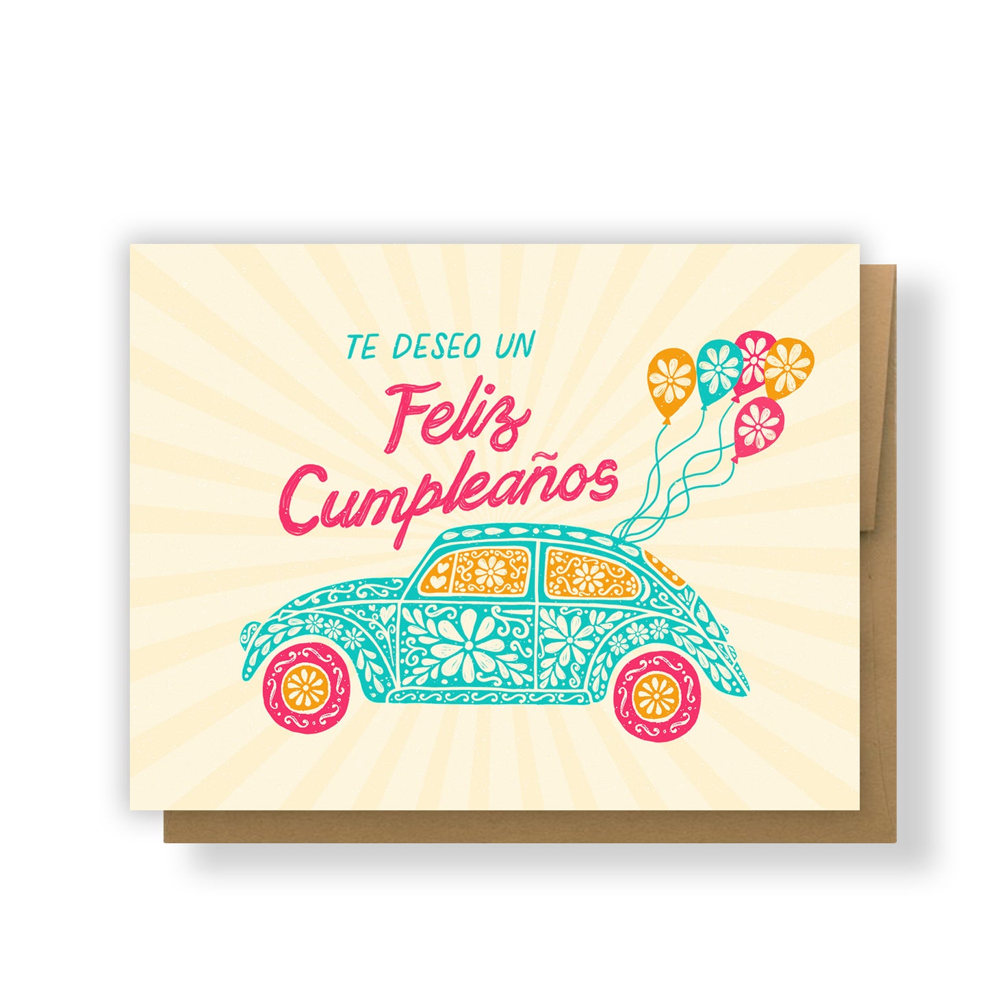 Te Deseo Un Feliz Cumpleanos Beetle Greeting Card
