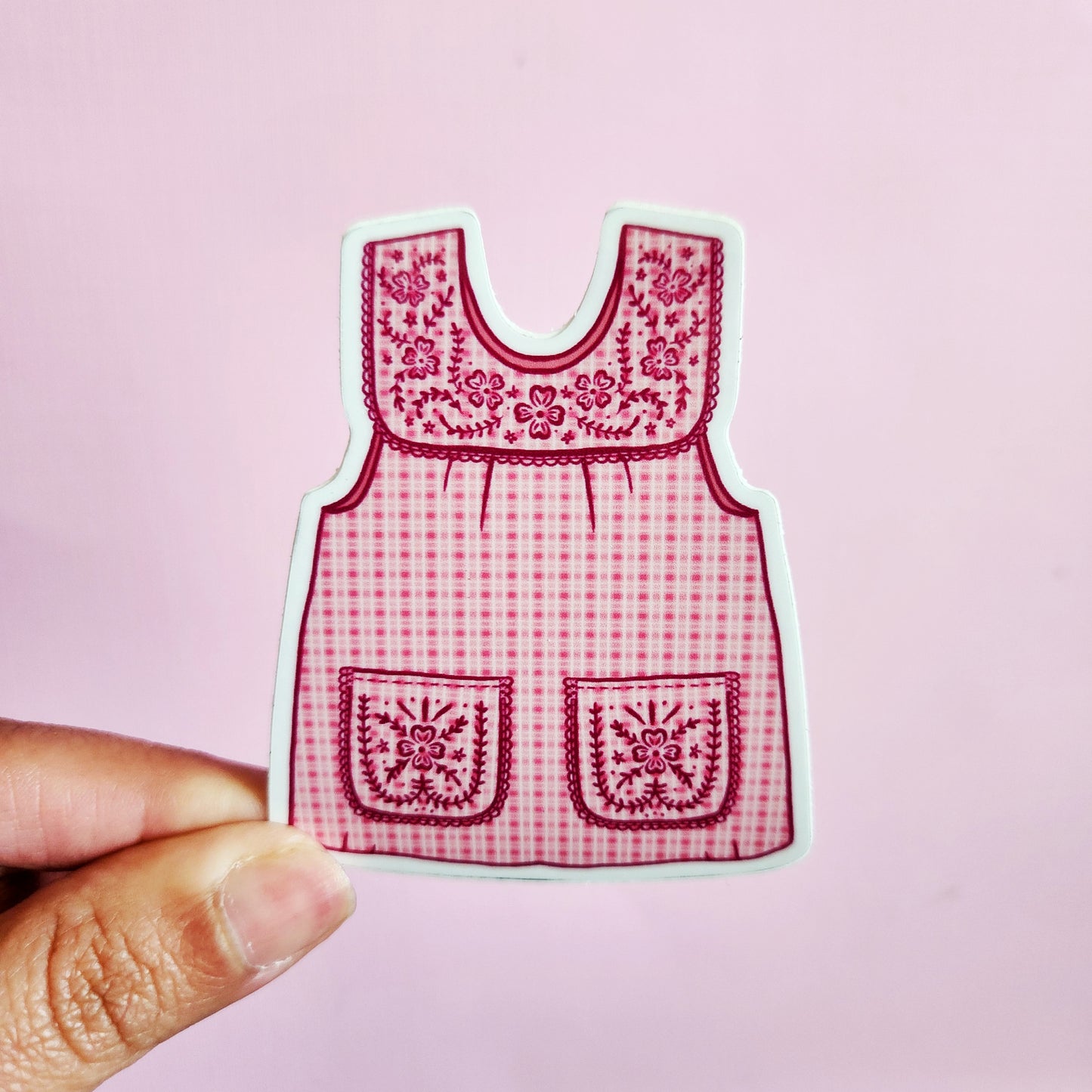 Abuelas Pink Mandil Vinyl Sticker