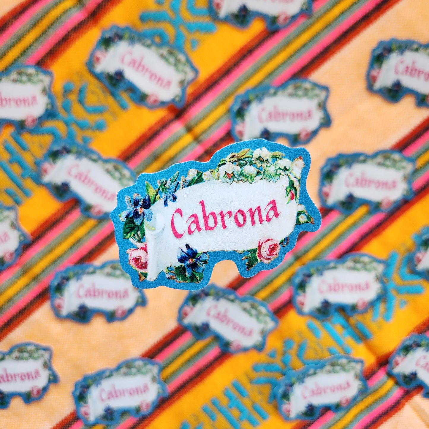 Cabrona Vintage Vinyl Sticker