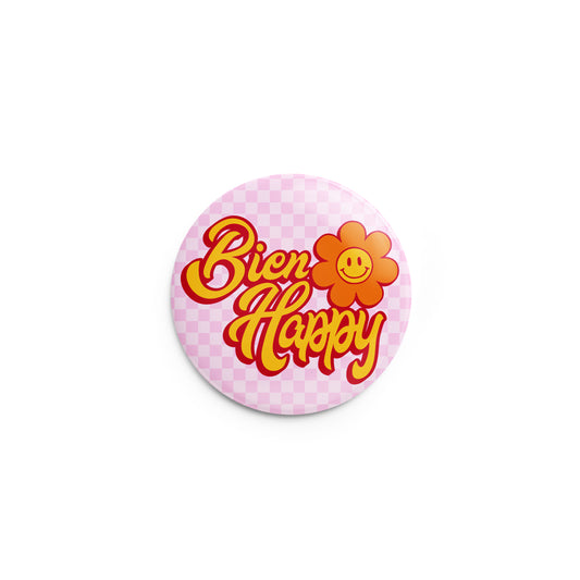 Bien Happy Pin-Back Button