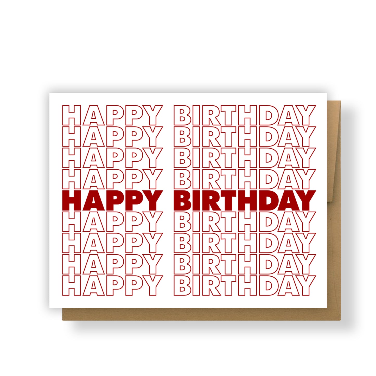 Happy Birthday Grocery Bag Greeting Card