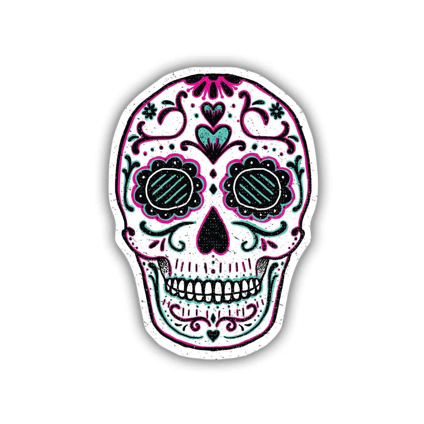 Mexican Sugar Skull Vinyl Sticker