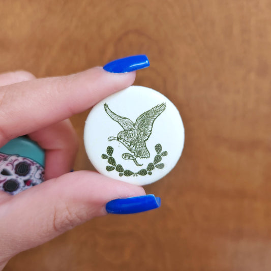 Mexican Eagle Pin-Back Button
