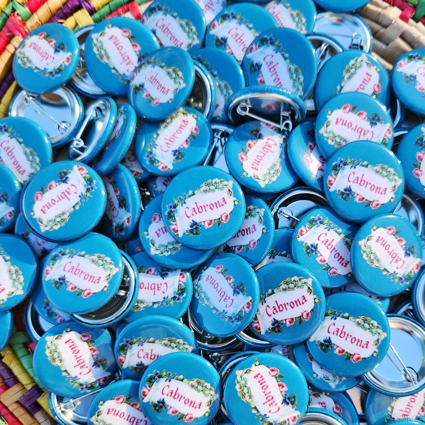 Cabrona Pin-Back Button