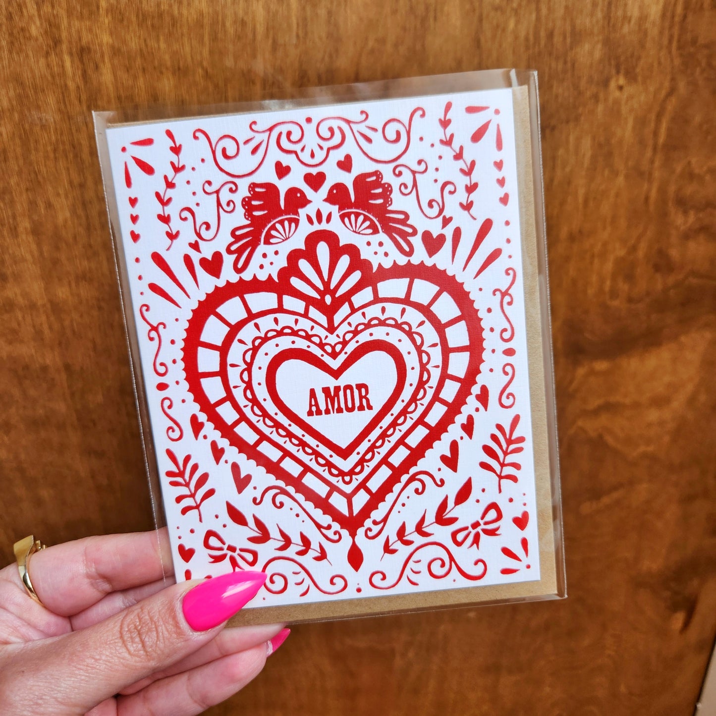 Corazon Amor Greeting Card
