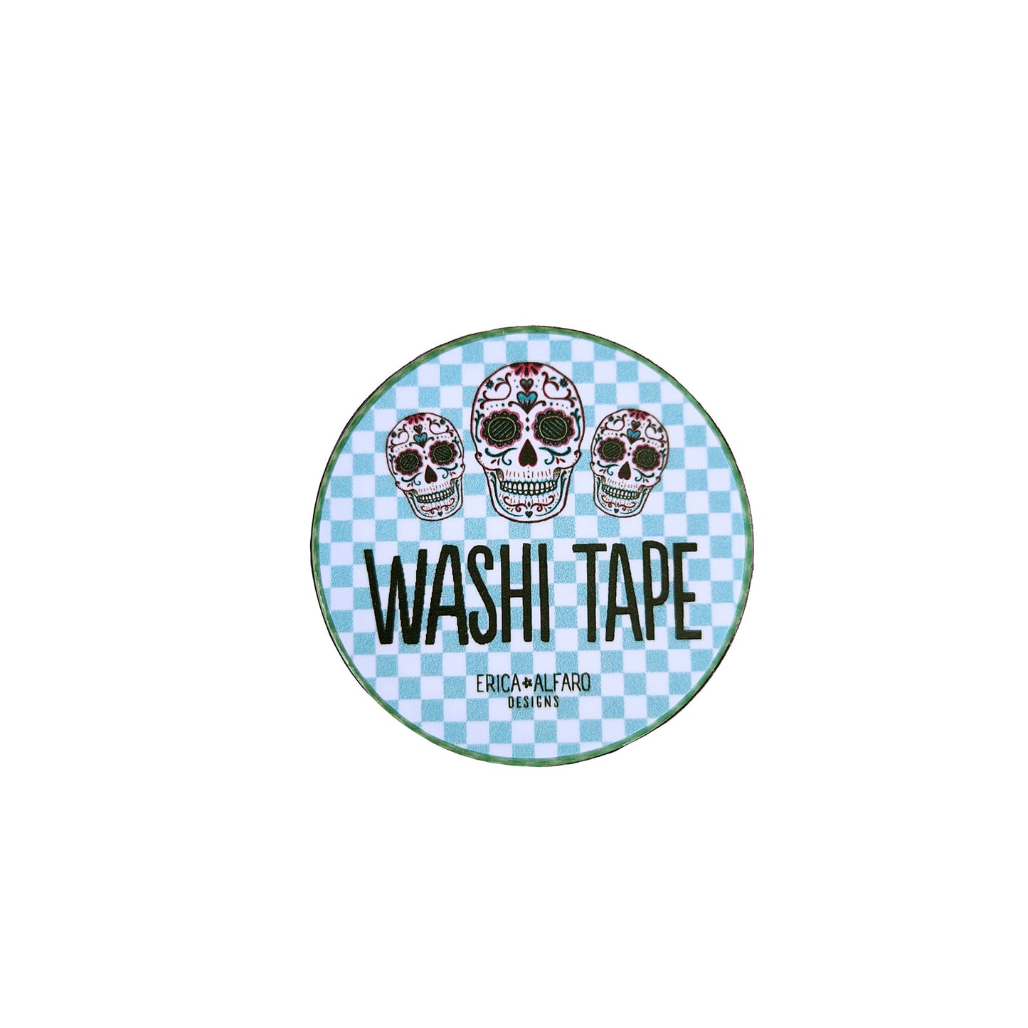 Green Sugar Skull Mexican Washi Tape