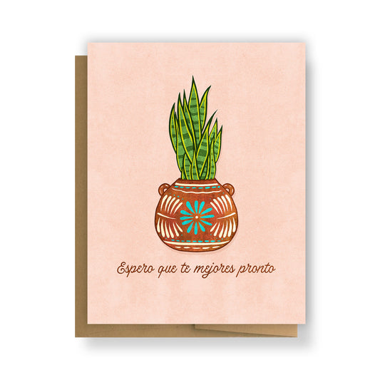 Espero Que Te Mejores Pronto Greeting Card