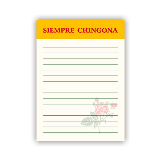 Siempre Chingona 5X7 Notepad