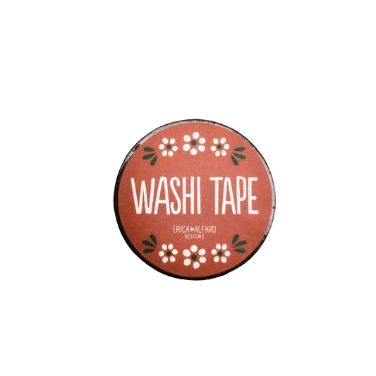 Terracotta Floral Washi Tape