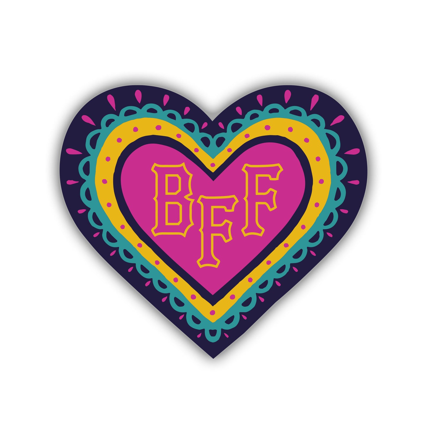 BFF Corazón (Heart) Vinyl Sticker