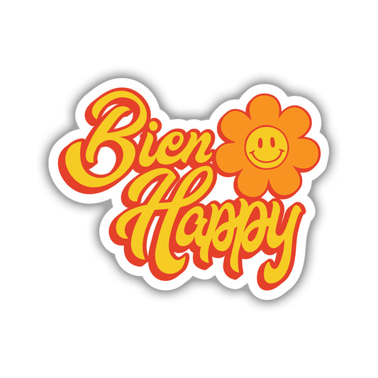 Bien Happy Vinyl Sticker