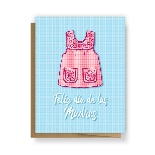 Feliz Dia De Las Madres Mandil Greeting Card