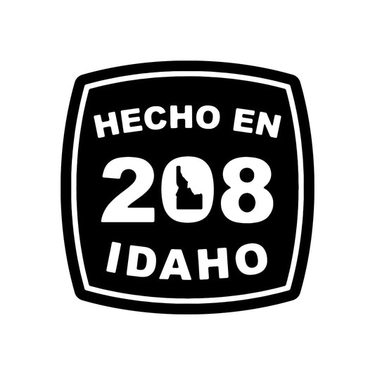 Hecho En Idaho Vinyl Sticker