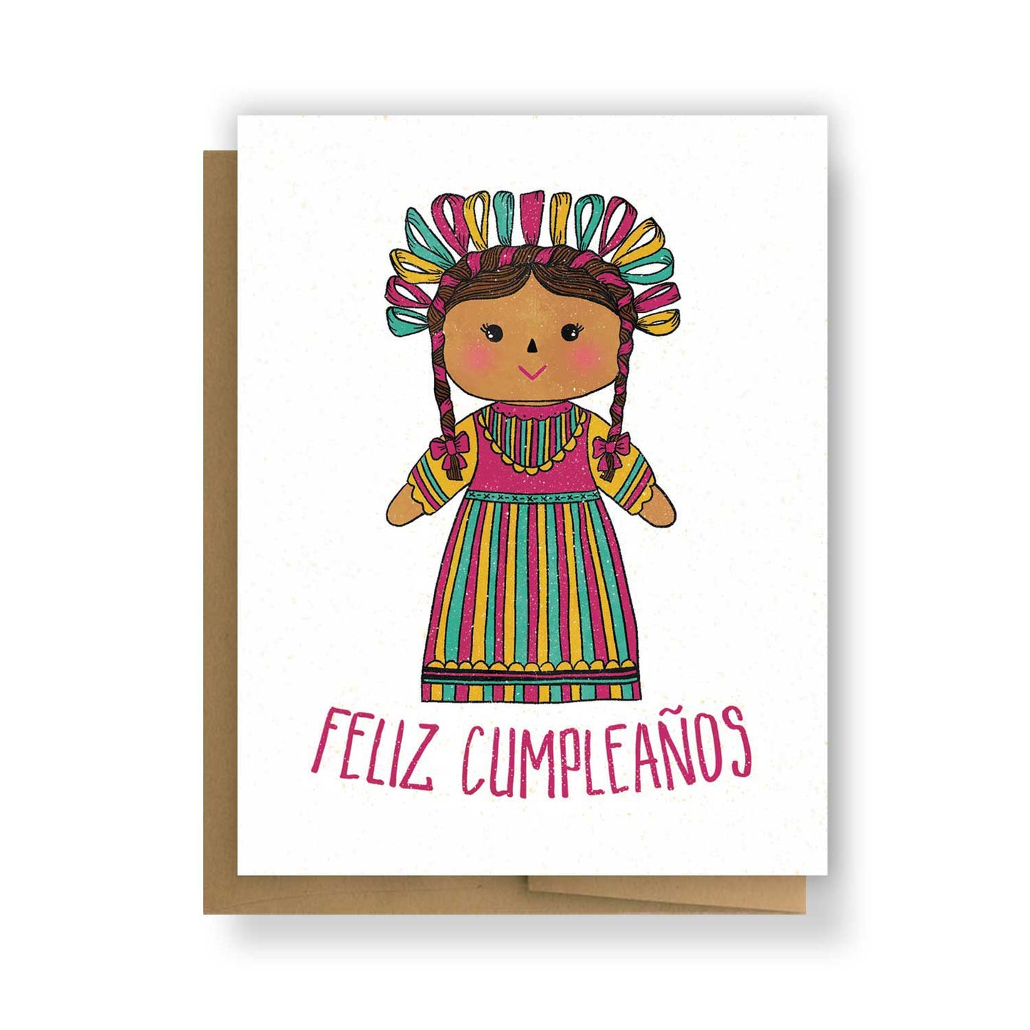 Maria Muñeca Feliz Cumpleaños Greeting Card
