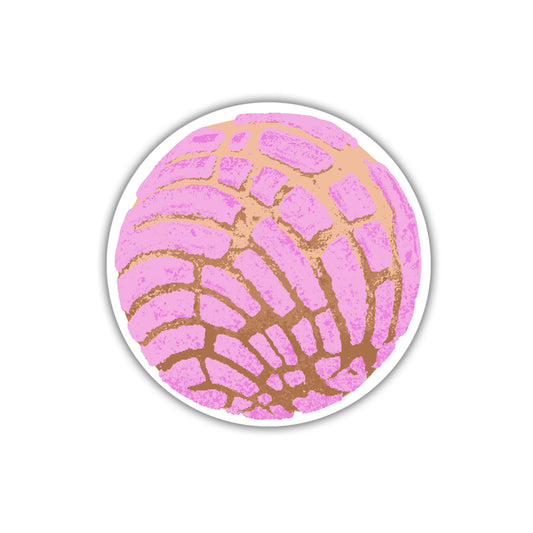 Pink Concha Vinyl Sticker