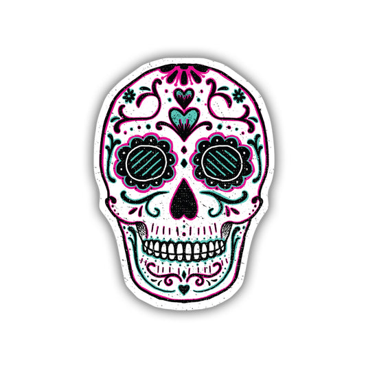 Mexican Sugar Skull Vinyl Sticker
